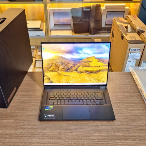 Laptop Asus ROG Flow X16 GV601VV-NL016W (Core i9-13900H | Ram 16GB | 1TB SSD | RTX 4060 8GB | 16.0inch QHD+ 240Hz | Cảm ứng | Đi kèm bút | W11SL | Đen)