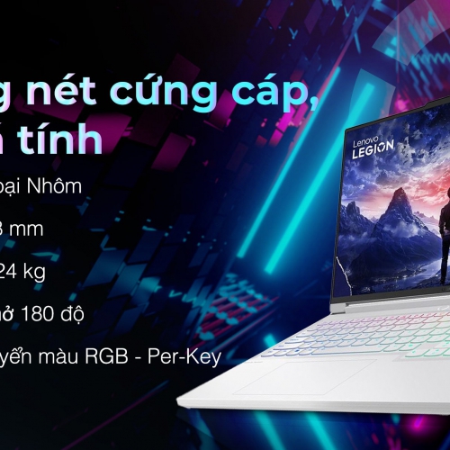 Laptop Lenovo Legion 7 16IRX9 83FD006JVN (Core i9-14900HX | 32GB | 1TB | RTX 4070 | 16inch 3.2K 165Hz | Win 11 | Trắng)